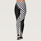 Leggings Courses d'automobiles/motif d'échecs + votre (Dos)