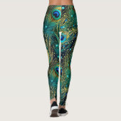 Leggings Coussin de jet Peacock Passion (Dos)