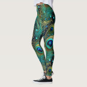 Leggings Coussin de jet Peacock Passion (Gauche)