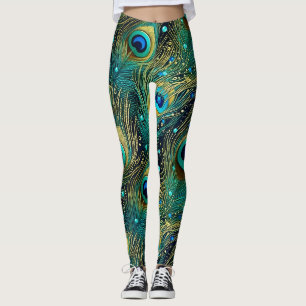 Leggings Coussin de jet Peacock Passion