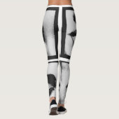 Leggings Couverture de magazine femme visage (Dos)
