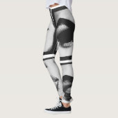 Leggings Couverture de magazine femme visage (Gauche)