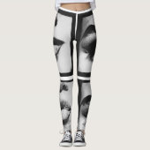 Leggings Couverture de magazine femme visage (Devant)