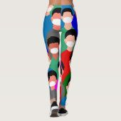 Leggings covid19 coronavirus hommes (Dos)