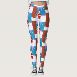 Leggings covid joyeux masque de Noël père Noël se lave les 