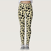 Leggings Cow Animal Skin Colour Pattern Design  (Devant)