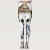 Leggings cowboy drôle art halloween (Devant)