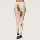 Leggings Cowgirl Pink Cream Brown Cowhide  (Dos)