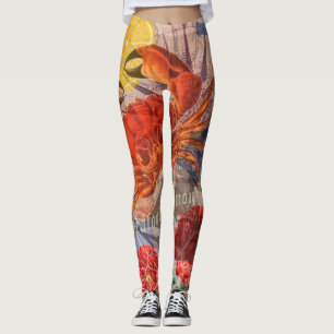 Leggings Crabe Plage Nautique Art de la mer