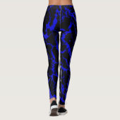 Leggings Cracked Space Lava - White/Blue (Dos)