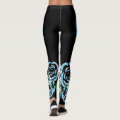 Leggings Crâne à sucre bleu (Dos)