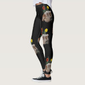 Leggings Crâne animal, cactus, fleurs et une mignonne araig (Gauche)