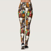 Leggings Crâne de buffle emblème amérindien (Dos)