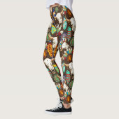 Leggings Crâne de buffle emblème amérindien (Gauche)
