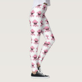 Leggings Crâne De Camouflage Rose Et Jambes De Crossbones (Droite)