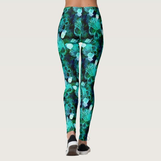 Leggings Crâne de sirène (Dos)