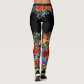 Leggings Crâne de sucre floral (Dos)