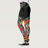 Leggings Crâne de sucre floral (Gauche)