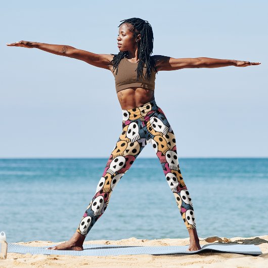 Leggings crâne d'halloween