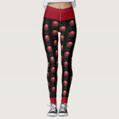 Leggings Crâne d'Halloween effrayant (Devant)