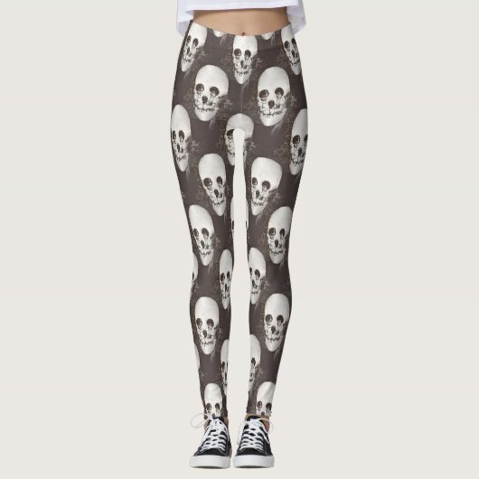 Leggings crâne dia de los muertos (Devant)