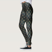 Leggings Crâne doré et pattes croisées (Gauche)