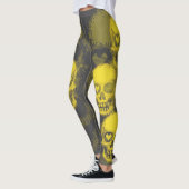 Leggings Crâne Édge | Jaune & Gris (Gauche)