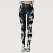 Leggings Crâne Effrayant d'Halloween (Devant)