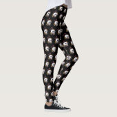 Leggings Crâne et légumineuses à fleurs (Droite)