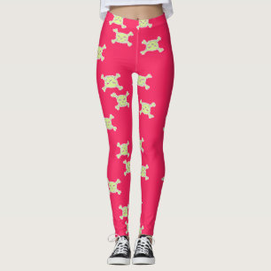 Leggings crâne et os verts