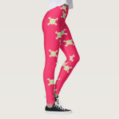 Leggings crâne et os verts (Droite)