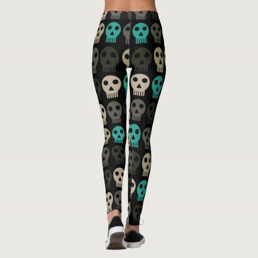 Leggings Crâne funky (Dos)