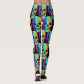 Leggings Crâne humain psychédélique Thunder_Cove (Dos)