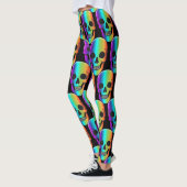 Leggings Crâne humain psychédélique Thunder_Cove (Gauche)