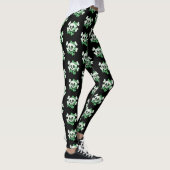 Leggings Crâne mignon avec Shamrock (Droite)