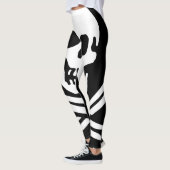 Leggings Crâne noir et blanc (Gauche)