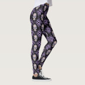 Leggings Crâne pourpre de sucre (Droite)