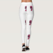 Leggings crâne rose (Dos)