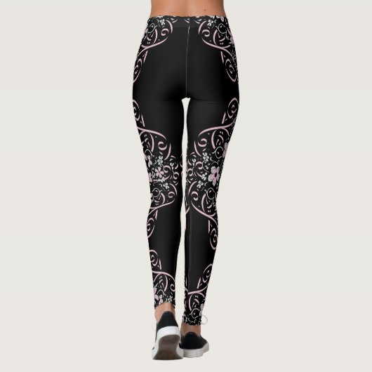 Leggings Crâne vintage Girly (Dos)