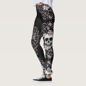 Leggings Crâne vintage Girly (Gauche)