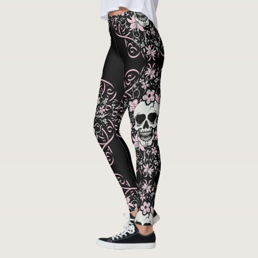 Leggings Crâne vintage Girly (Gauche)
