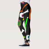 Leggings Crâne zombie d'Halloween (Gauche)