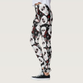 Leggings Crânes De Sucre Et Légendes De Fleurs (Gauche)
