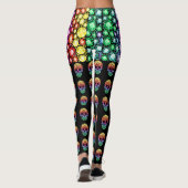 Leggings Crânes de sucre Jour des Jambes de mode de la pop  (Dos)