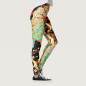 LEGGINGS CRANES DE VOL AVEC FLEURS DE PRINTEMPS (Droite)