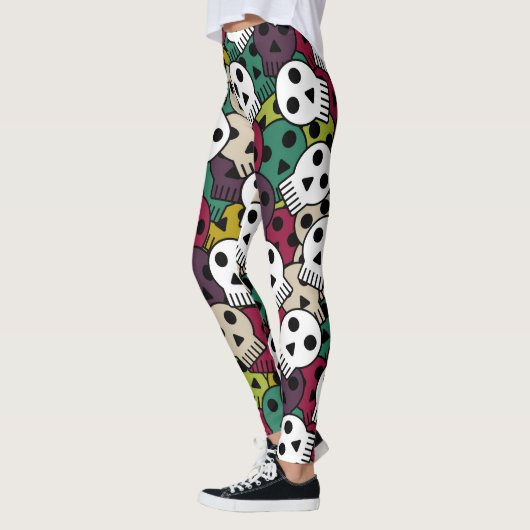 Leggings Crânes d'Halloween (Gauche)
