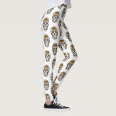 Leggings Crânes Floraux Motif Femmes (Droite)