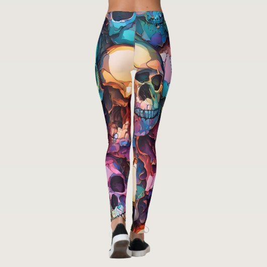 Leggings Crânes funky (Dos)