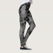 Leggings Crânes Gris Foncé (Droite)
