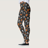 Leggings Crânes oranges et séries tournesol 11 (Gauche)